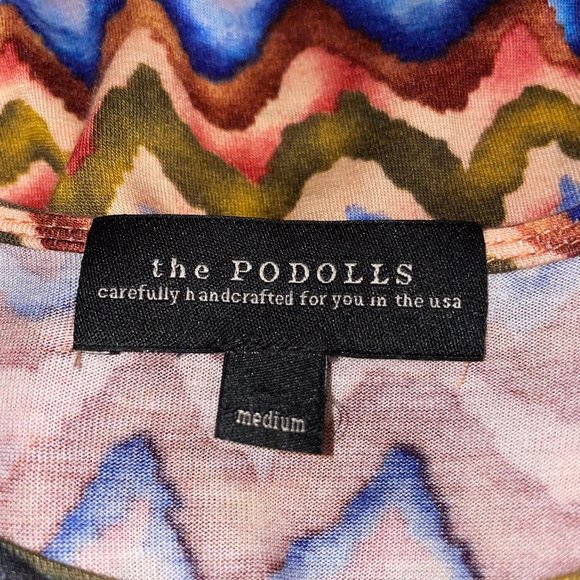 New The Podolls Flattering Ruched Striped Oversized Knit Top Anthropologie Tunic - Picture 9 of 11